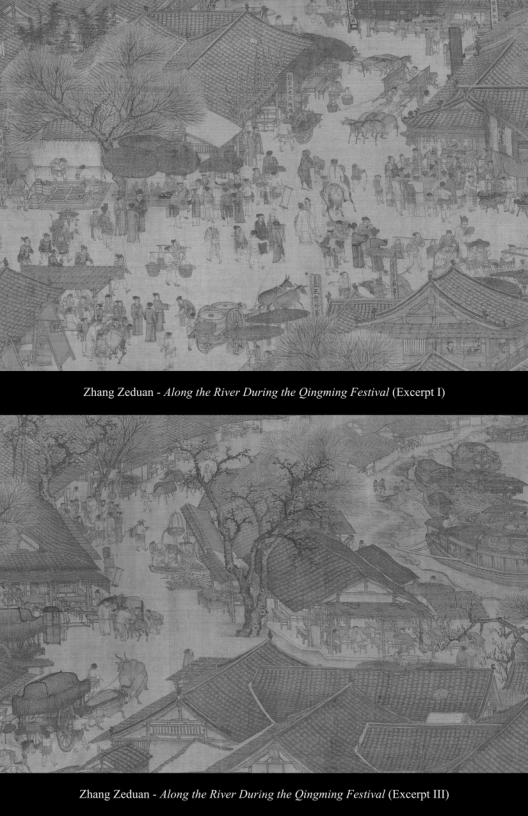 Zhang Zeduan - Along the River During the Qingming Festival (Excerpt 1)  Zhang Zeduan - Along the River During the Qingming Festival (Excerpt 1) 